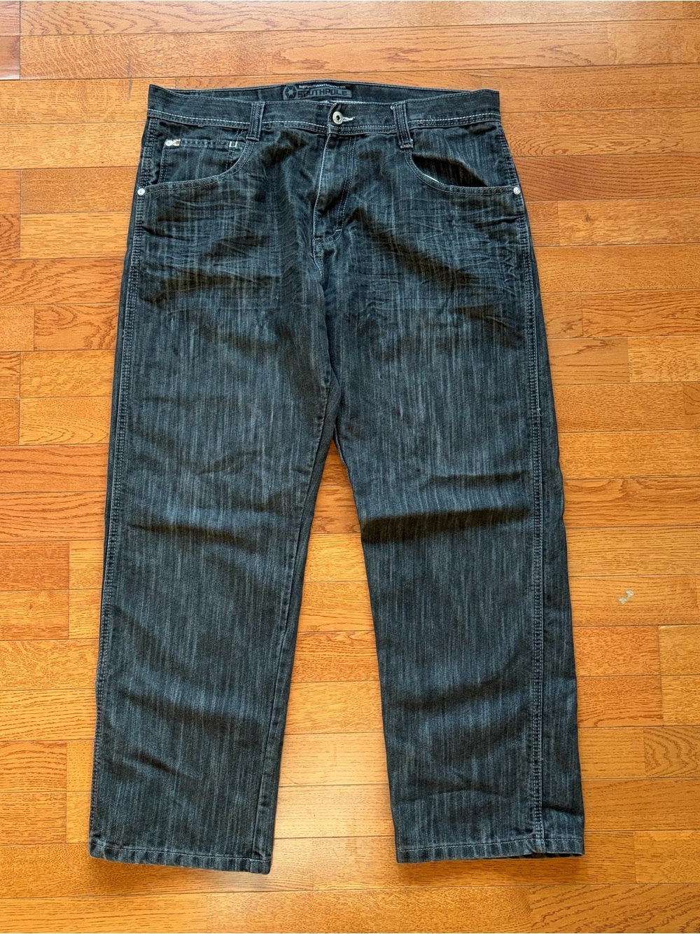 Southpole Baggy Y2K Black Jeans